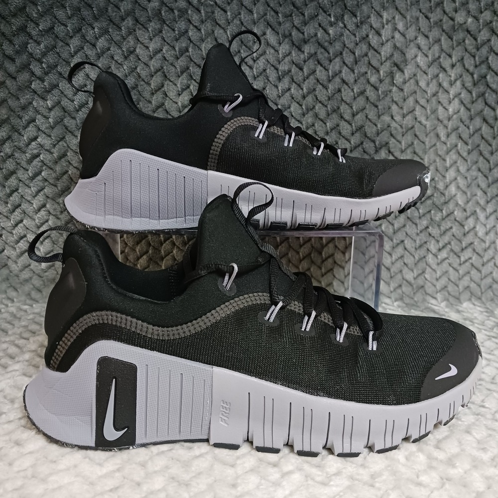 Nike Free Metcon 6 By You Custom Women's Workout Training Shoes Black Grey Sz 9